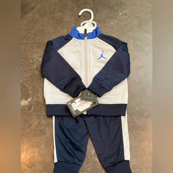 NWT Nike / Air Jordan track suits -size 12mos black/red & grey/blue $30 or 2/$50
